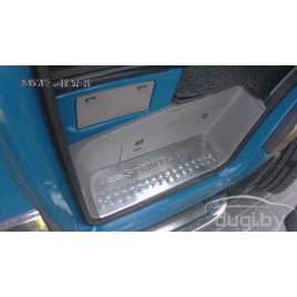 Накладки на дверные пороги (нерж.) 2 шт. для Crafter